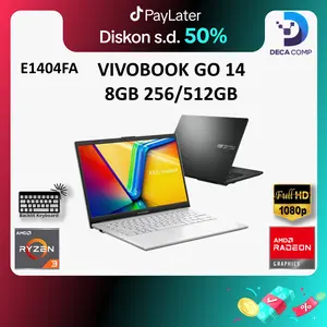 ASUS Vivobook GO 14 E1404FA RYZEN 3 7320U 8GB 256GB/512GB W11+OHS 14.0FHD