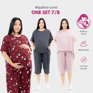Bajuboo Luna - One set Busui & Bumil Friendly Rayon