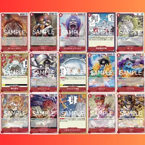 MIX BULK KARTU MERAH PRB02 NON-FOIL / FOIL RED ONE PIECE CARD GAME OPTCG - Dadan OP02 Buggy OP03 Ivankov Baltigo OP05 Moda Dragon Breath OP07 Limejuice OP09 Igloo OP10 Brook ST01 Jinbe ST10 Sanji ST21 Come with Us! EB01 Sabo P-044 Koala P-069 Shanks P-083