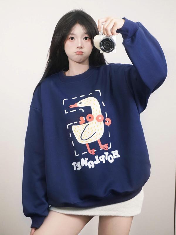 LEEZA - Áo Sweater Vịt Cool LEEZA Vải 2 Da Cotton Nam Nữ 11.04