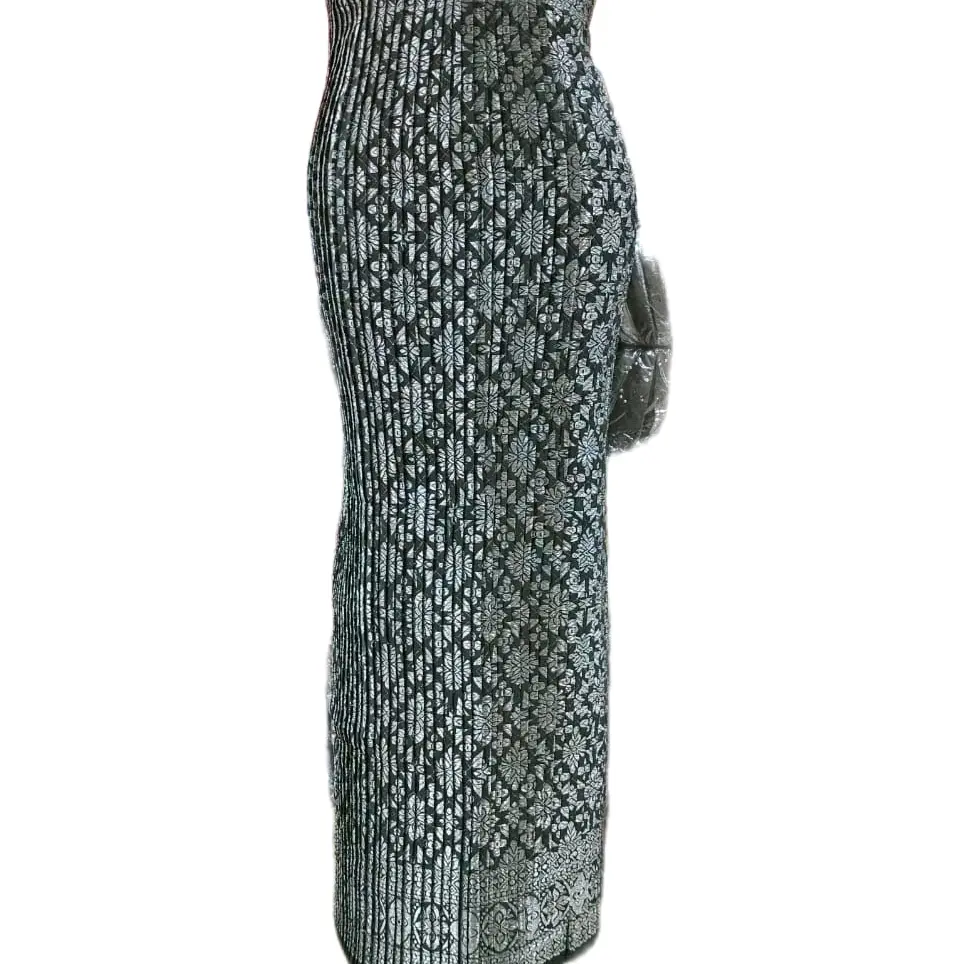 songket pleated skirt tenun non iron free size hari raya