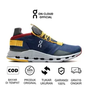 SEPATU RUNNING ON CLOUD NOVA DENIM RUBY ON PERFORMANCE 0RlGlNAL SHOES
