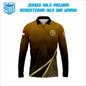 SUGIH WARAS JERSEY POLO KEMENTRIAN HAJI DAN UMROH - LENGAN PANJANG - BAJU OLAHRAGA - UNISEX