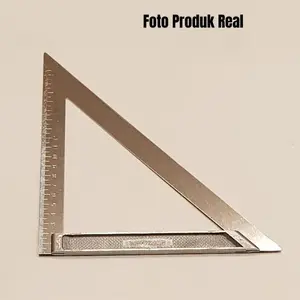 Penggaris Besi segitiga dengan level aluminum alloy 200mm