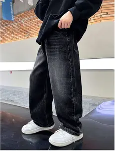 Celana Jeans Anak Laki Laki Skena Panjang Gombrong - Size Tanggung Usia 1-15 Tahun - Celana Retro Wisker Skena Jeans