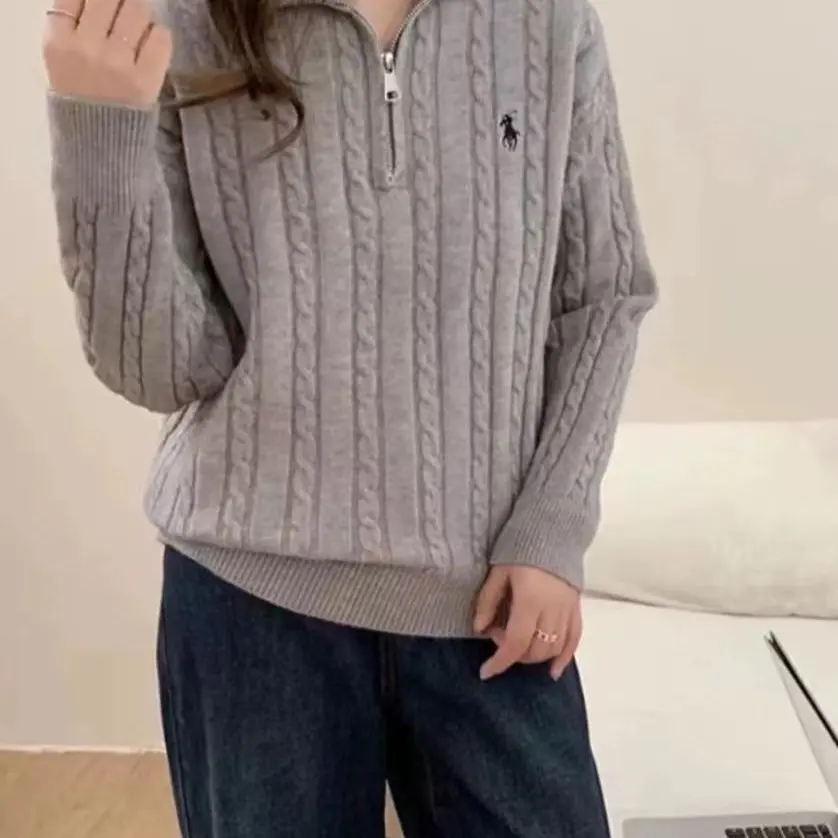 Sweater Rajut Wanita Premium BKK dengan Resleting - Panjang, Knitwear