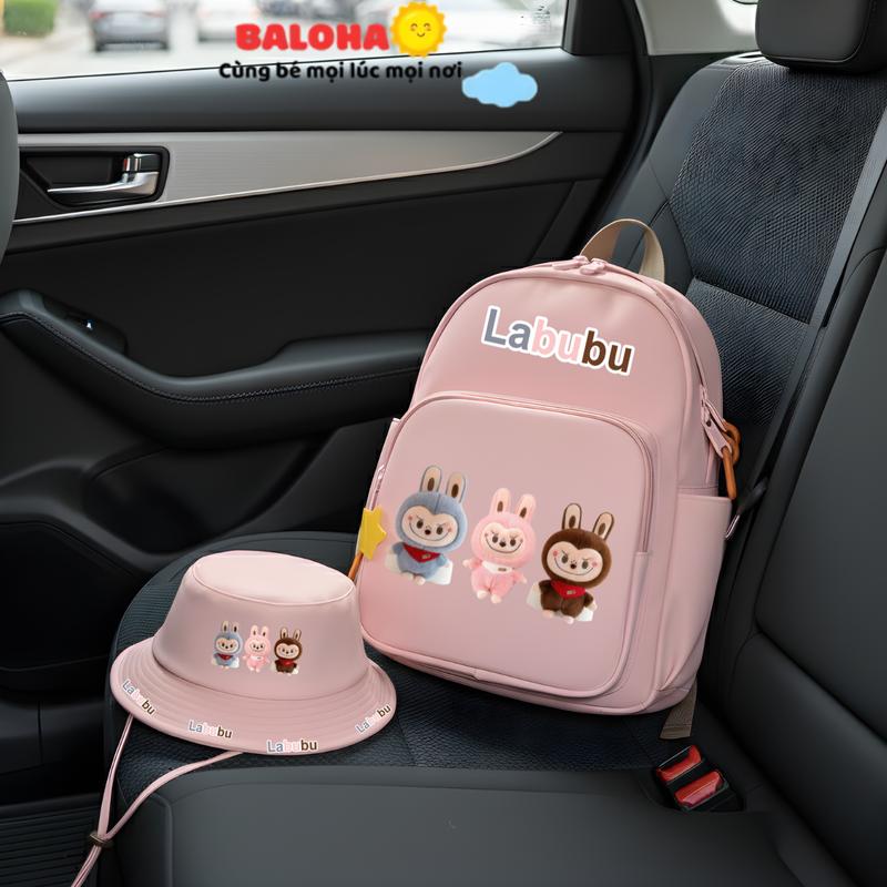 Combo Balo mũ cho bé size 3-6 tuổi bé trai bé gái balo siêu nhân đa dạng họa tiết hoạt hình cho bé từ 1-5 tuổi đi học,đi chơi Mũ bucket vành tròn rộng có dây không bay cho bé HAB243 HAM219 HAM219 HAM210