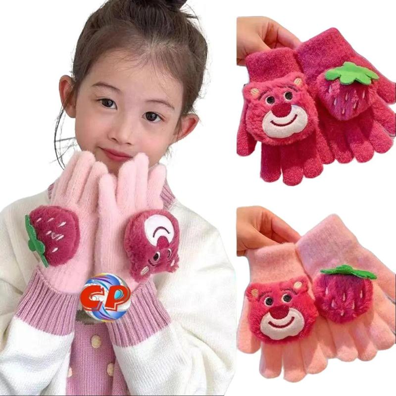  Găng Tay Giữ Ấm Mùa Đông Gấu Dâu Cho Bé Găng Tay Gấu Dâu 
