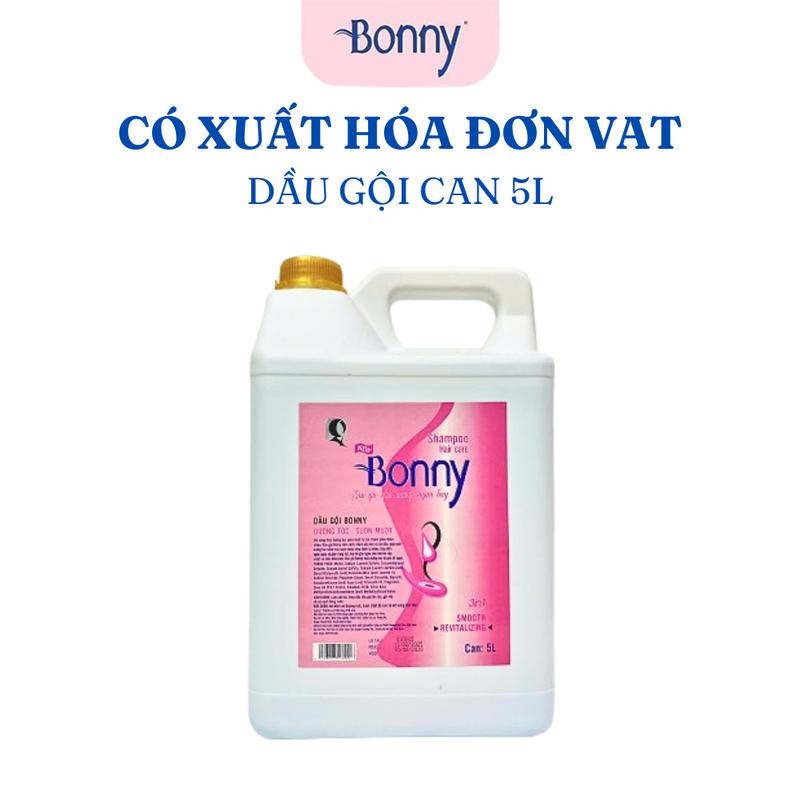  Can dầu gội 5 lít BONNY hương nước hoa dùng cho khách sạn nhà nghỉ giúp nuôi dưỡng tóc suôn mượt chắc khỏe Can 5L 