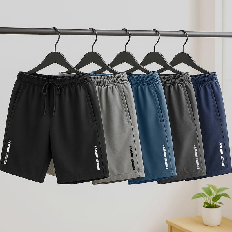 Combo 5 Quần Đùi Nam Kiểu Dáng Thể Thao Chất Vải Gió Co Giãn Thoáng Khí Bền Đẹp Có In Logo Sport Thời Trang Phù Hợp Mọi Lứa Tuổi