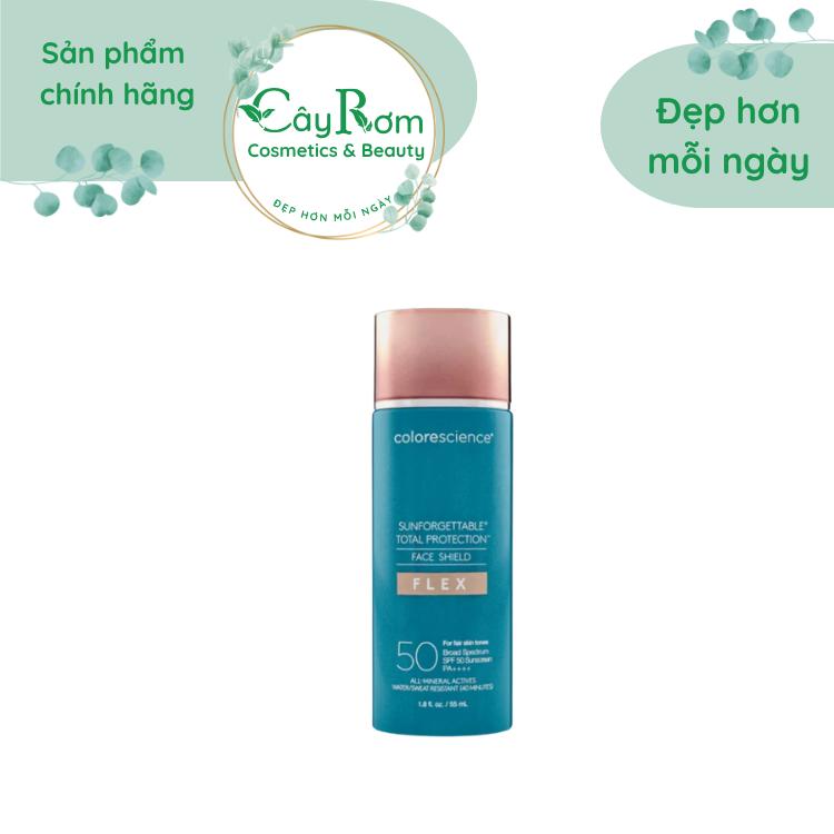 [Công ty] [Bản Fair] Kem Chống Nắng Vật Lý Bản Fair Có Chống Ánh Sáng Xanh Colorescience Flex Nâng Tông Nền Đẹp Thoáng Da 55ml