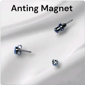 Anting Magnet permata fake earing