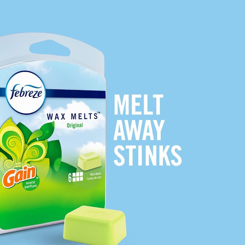 Febreze Wax Melts Air Freshener Candle Wax, Gain Original Scent, 6 cubes / pack (70g) 7