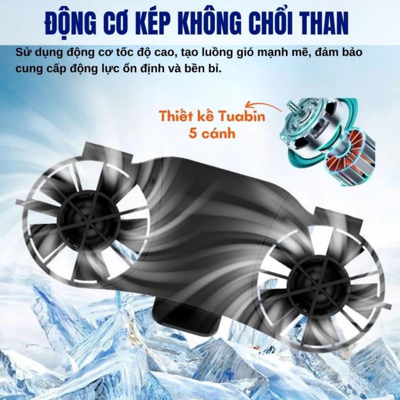 Quạt Đeo Thắt Lưng - Đeo Cổ Zlife Z11 30000mAh - Quạt Điều Hòa Tích Điện Dùng 30H Kèm Sạc Dự Phòng 5