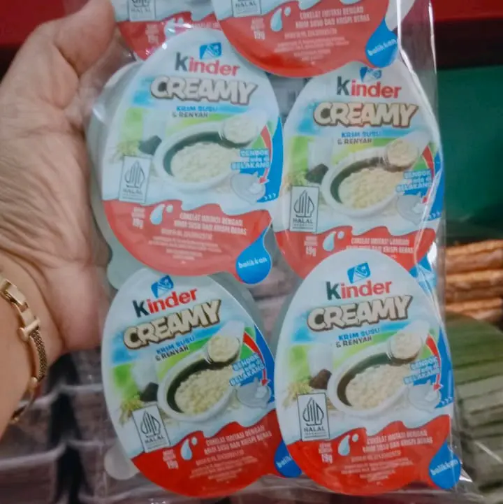 kinder creamy kemasan isi 12pc