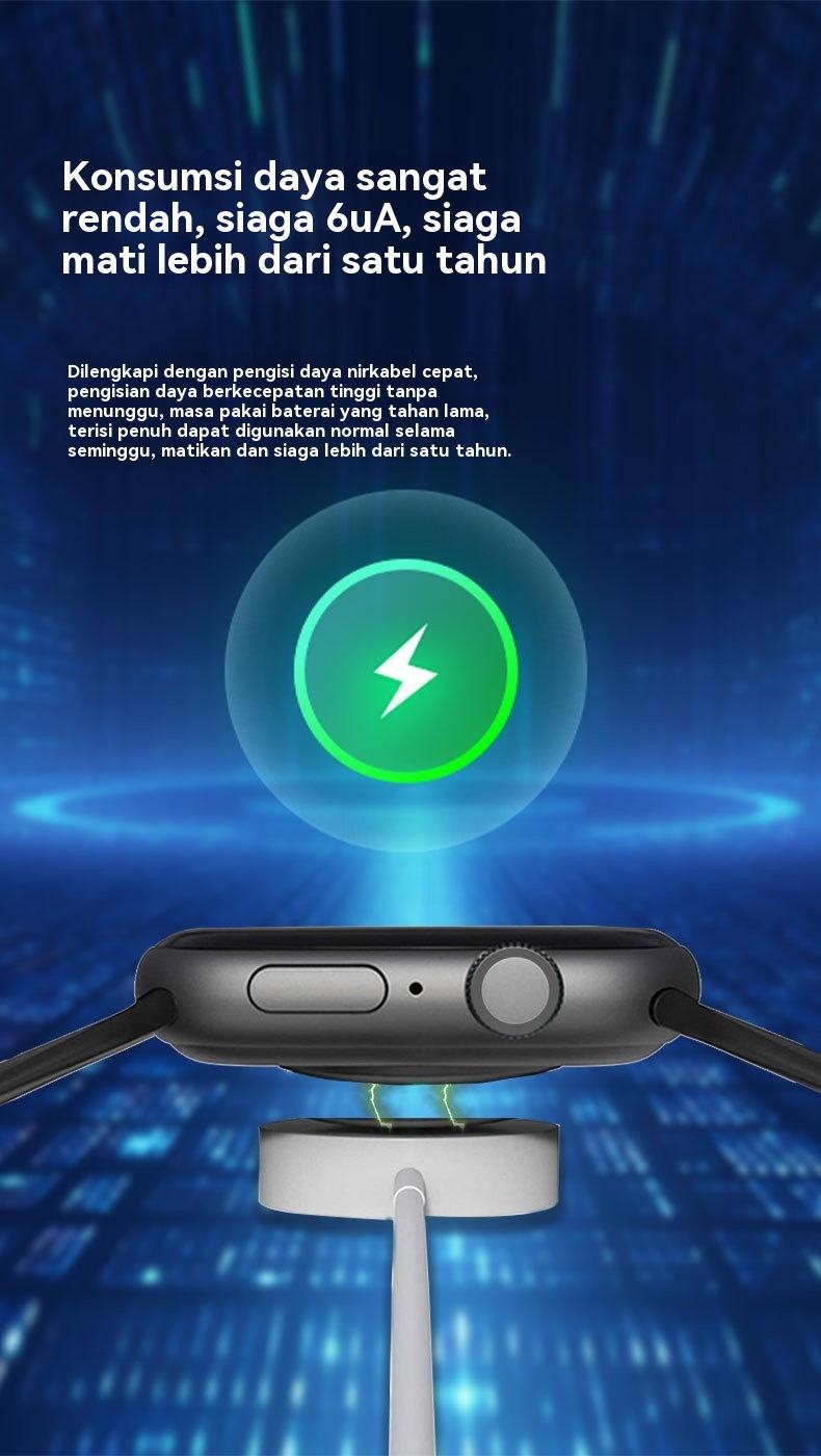 【Panggilan Bluetooth】Jam Tangan Pintar S12 - Dukung Panggilan Bluetooth, Tanpa Keluarkan HP, Layar HD, Multi Mode Olahraga: Lari/Bersepeda/Bola/Mendaki/Yoga, Monitor Detak Jantung, Tren