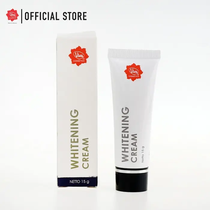 Viva Whitening Cream - Original - 15 Gram - BPOM - Krim Pencerah Wajah - Krim Penghilang Flek Hitam