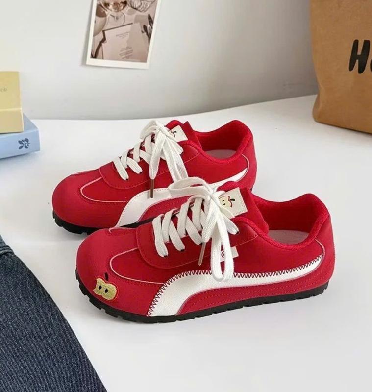 [Hàng Loại 1] Giày nữ thể thao đế thấp siêu nhẹ, 2 màu trắng và đỏ FULL BOX WY