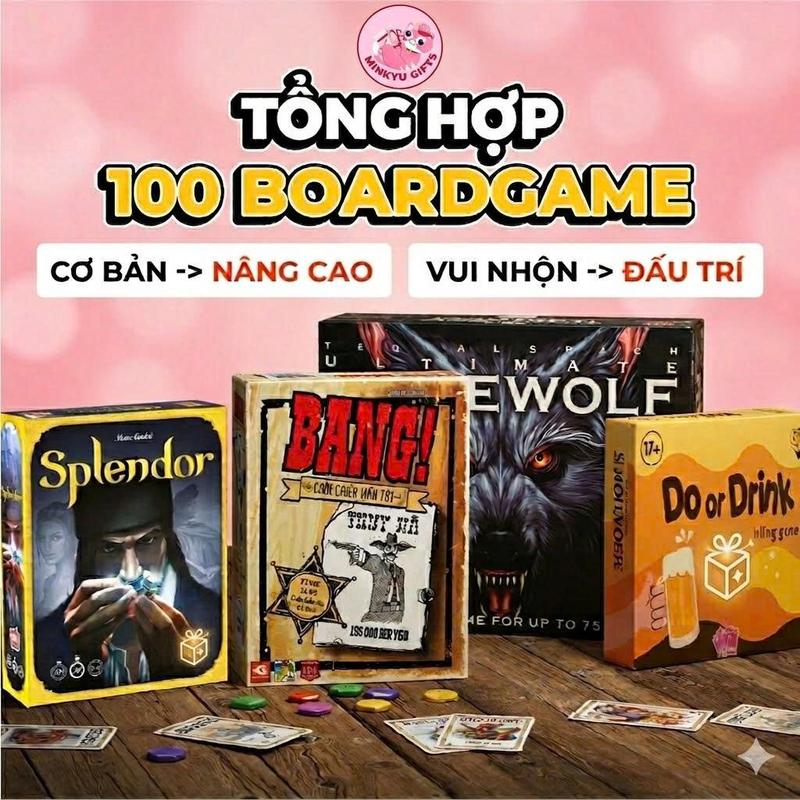 Tổng Hợp 100+ Boardgame Khác Nhau Đa Dạng Từ Dễ Tới Khó, Trò Chơi Uno, Ma Sói,…
