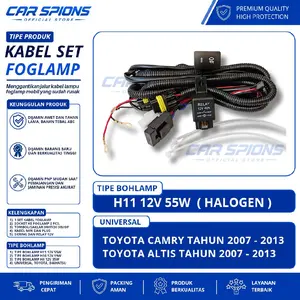 Jalur Kabel Lampu Foglamp Mobil Camry Mobil Altis Tahun 2007-2013 Jalur Kabel Foglamp Full Set Car