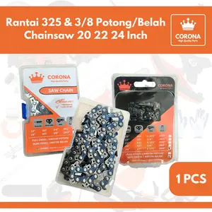 Rantai 325 3/8 Potong Belah 20 22 24 Inch Senso Chainsaw 5200 5800 38 40 43 47T Mata Bar Gergaji Kecil