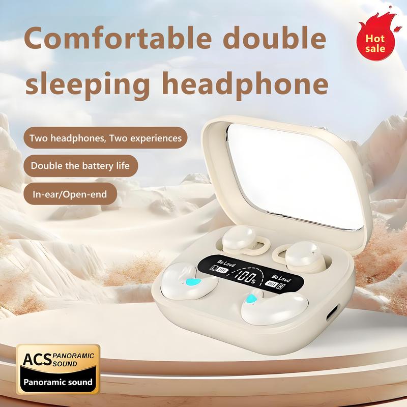  Tai nghe thông minh Bluetooth Q12 4 trong 1 với khả năng khử tiếng ồn thông minh micrô HD thời lượng pin dài tai nghe nhét tai không thấm nước màn hình pin kỹ thuật số thông minh siêu nhẹ tai nghe Bluetooth Cầm Tay 