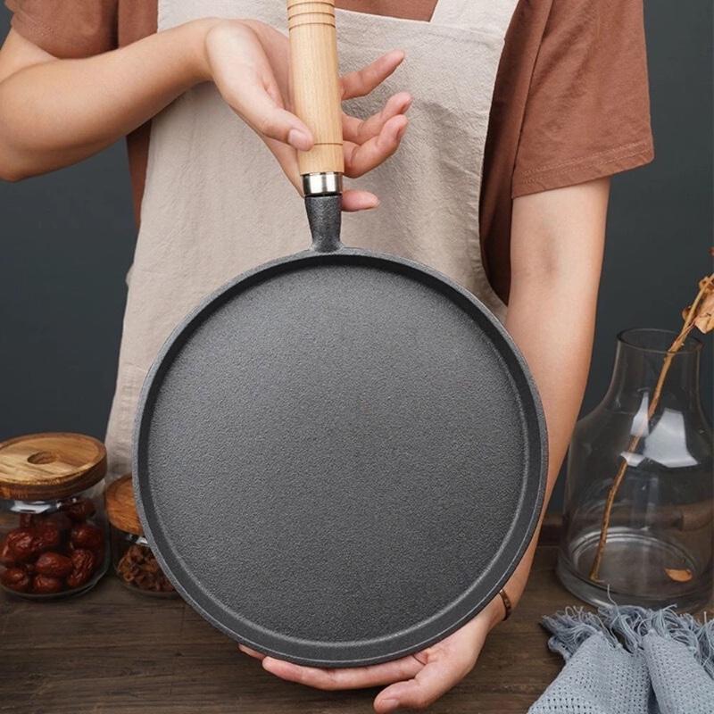 Chảo Gang Làm Bánh Chống Dính Chảo Gang Bánh Xèo Chảo Rán Chống Dính Size 20cm