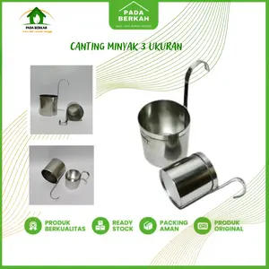 PADA BERKAH Canting Minyak Literan Wadah Takaran 3 Ukuran 1/4 1/5 1 Liter Oil Alumunium Berkualitas Ready Stock