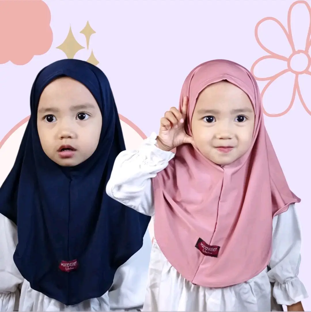 Jilbab Bergo Anak Hijab Malay Anak Non Pet Kerudung Instan anak