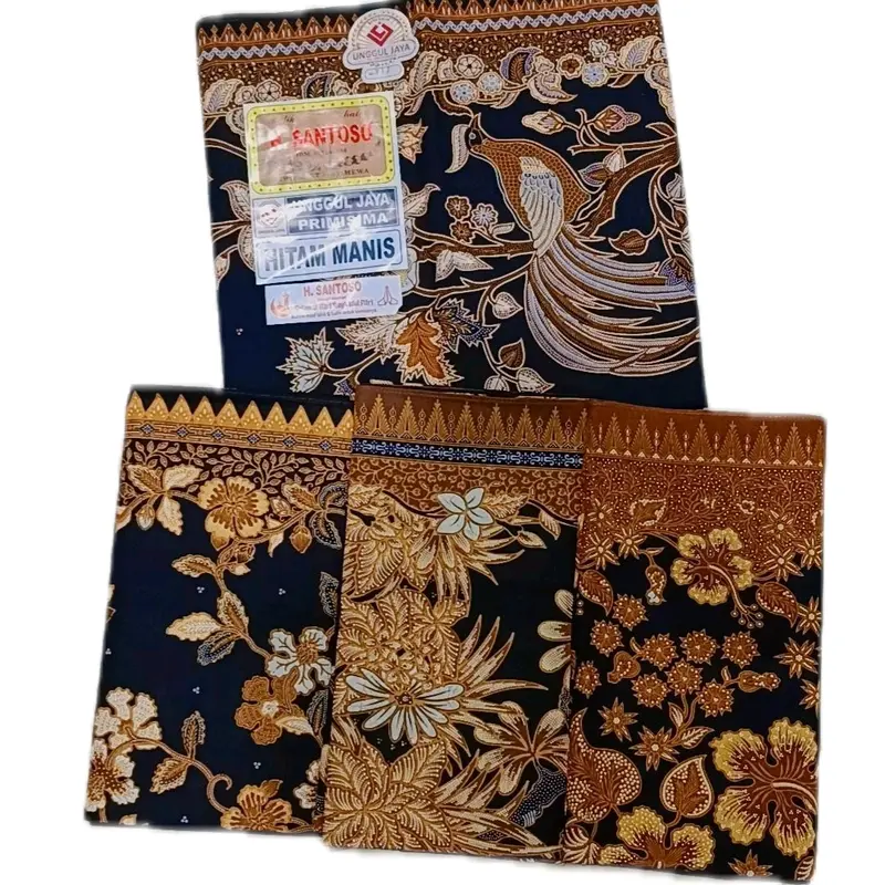 KAIN BATIK H SANTOSO HITAM MANIS 369,370,371,914,303,917,910,913 0