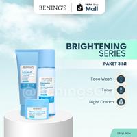 Gambar [DAPAT 3 PRODUK] Bening's Skincare Paket Brightening NIGHT ROUTINE Series Mencerahkan Wajah Kusam Original Benings Clinic dari Bening’s Ori Kab. Bandung 1 Tokopedia