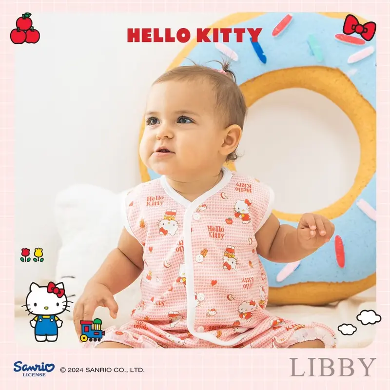 Libby Setelan Baju Pendek Celana Pop Bayi Newborn 0-6 Bulan 1