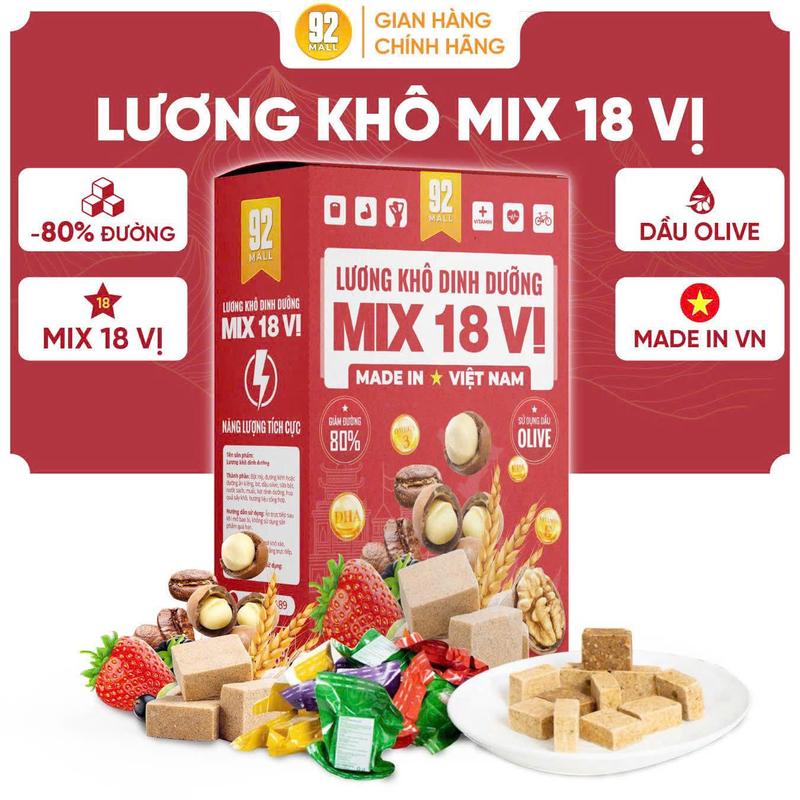 [SIÊU RẺ] 1kg Lương Khô Mix 18 Vị Dinh Dưỡng Thành Phần Hạt Và Hoa Quả Ăn Vặt Ăn Chay Thay Thế Bữa Ăn