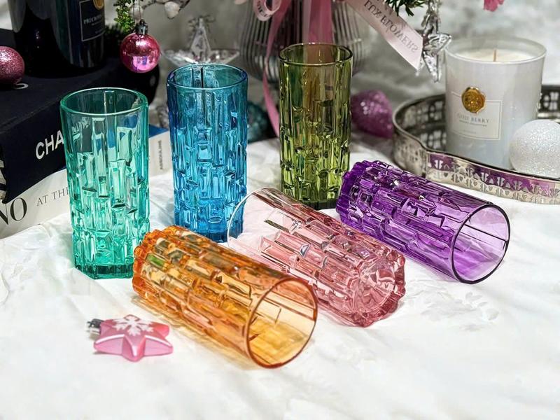 K182_ Bộ 6 cốc thuỷ tinh pha lê Irris De cốc dài 320ml