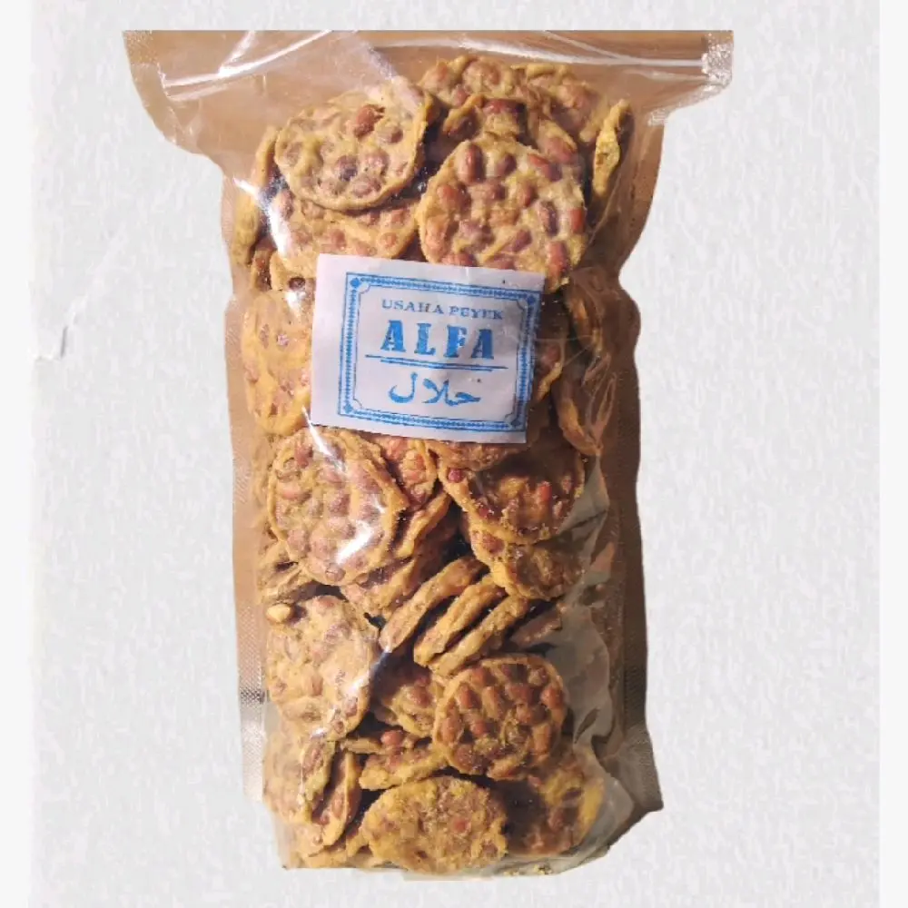 peyek alfa gurih dan renyah,di jamin enak 500 g