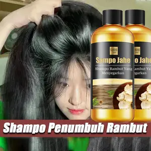 Sampo penumbuh rambut Anti rambut rontok Botak ginger shampoo 300ml Penumbuh rambut botak Shampo anti rontok Ekstrak Polygonum multiflorum dan jahe Conditioner Haircare