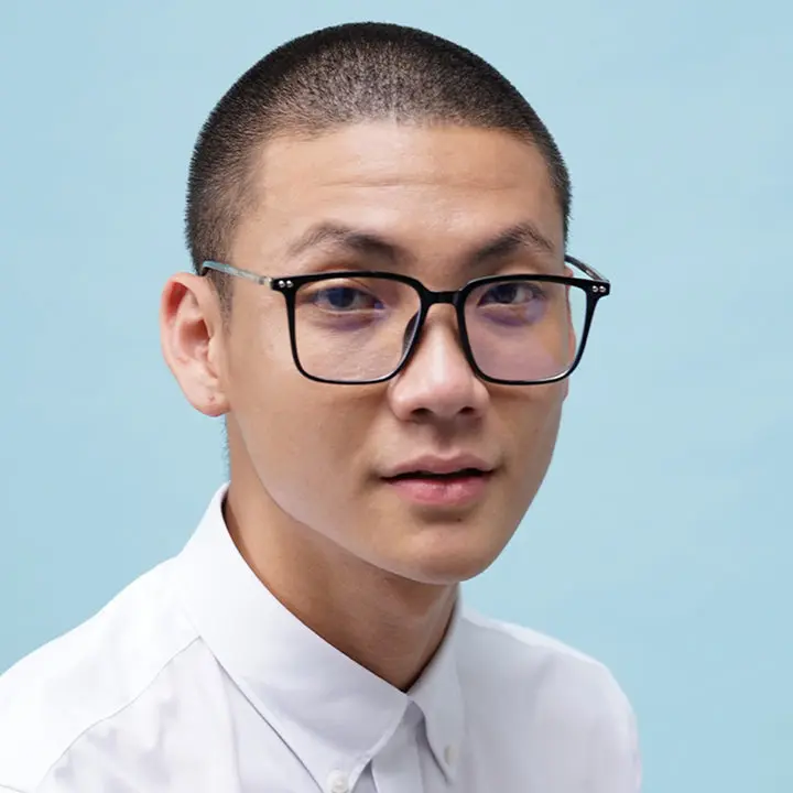 Frame Kacamata - HSF EYEWEAR Matsu Caramel and Black Lensa Wanita Glasses 1