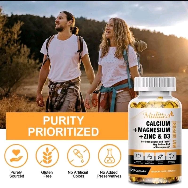 MULITTEA CALCIUM MAGNESIUM zinc+D3 Kekebalan Tubuh, Saraf Otot Tulang 4