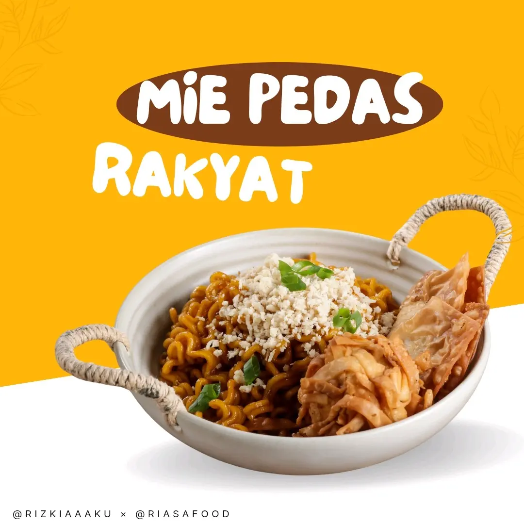 Mie Pedas Rakyat Instant by Riasafood - Makanan & Noodles Organik BPOM Instant Noodles
