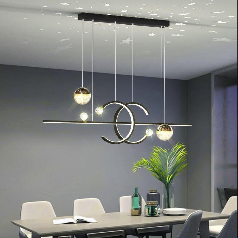  Đèn thả MONSKY LEWAN 3 chế độ ánh sáng hiện đại trang trí bàn ăn sang trọng 