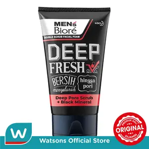 Biore Men Scrub Black W 100g Biore Men Scrub Black W 100g