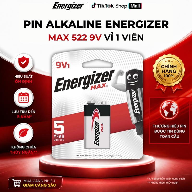 Pin Energizer max 522 BP1 9V