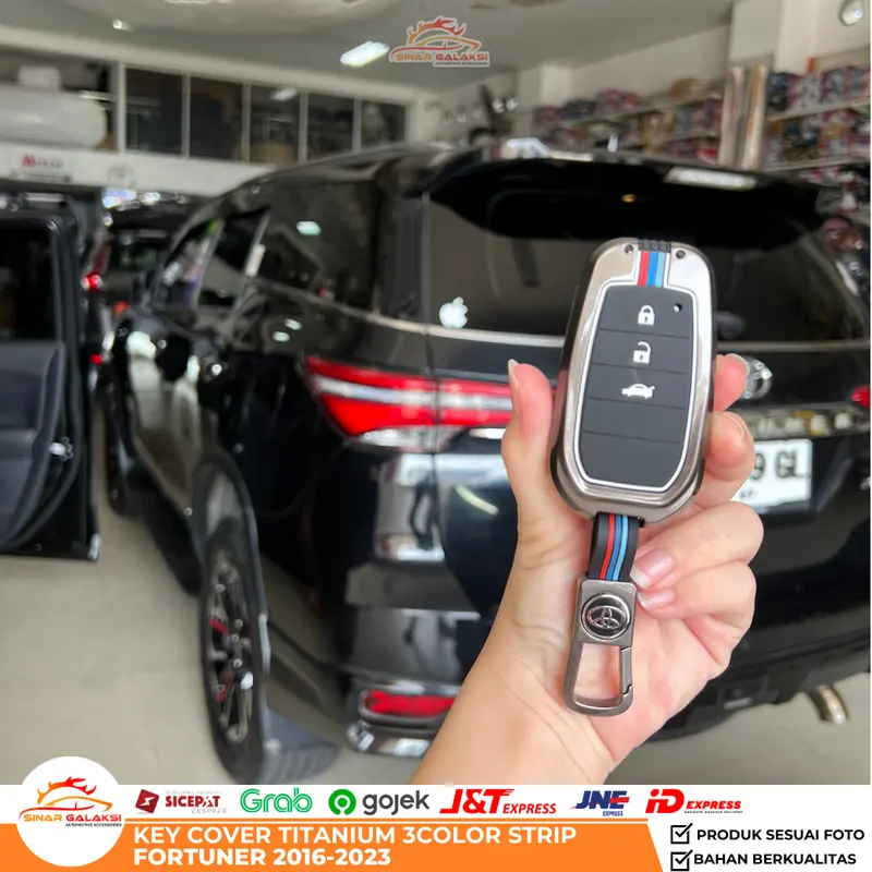 Cover Kunci Key Cover Titanium Fortuner 2016 2017 2018 2019 2020 2021 2022 2023 Car Pelindung Kunci Mobil Keyless Model Keren 1