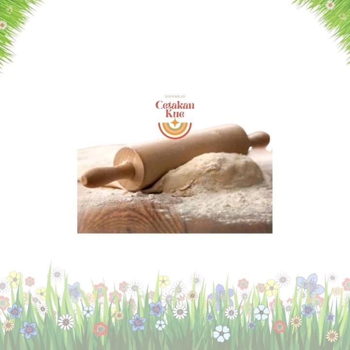 ROLLING PIN KAYU PEGANGAN/PENGGILING ADONAN KUE PUTAR DAN TIDAK PUTAR KUALITAS TERBAIK HARGA TERJANGKAU 3
