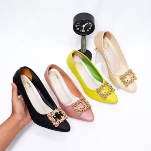 DM SHOES - [REALPICT] Sandal High Heels Pesta Formal Model Manik Kotak Sandal Heels Wanita Hak 6 CM EG 024