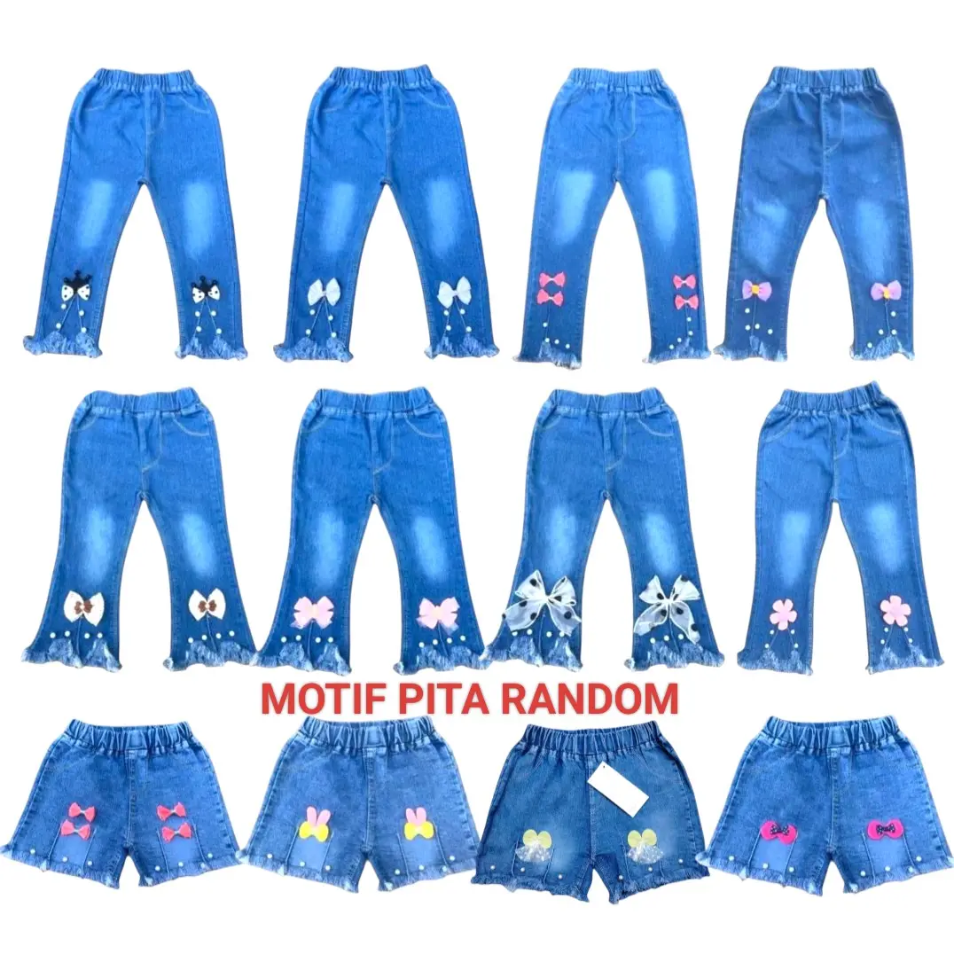 (OBRAL 3/100 18Bln-5thn)Celana Panjang dan Pendek Jeans Anak Perempuan Cantik Fashion