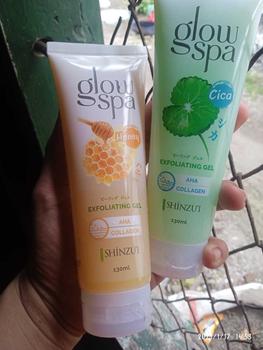 Product Review of [BUY1 GET1] Shinzui Glow Spa Exfoliating Gel 130 ml | Cica / Ichigo / Honey | Mengangkat Sel Kulit Mati from _**S W**☕ 0