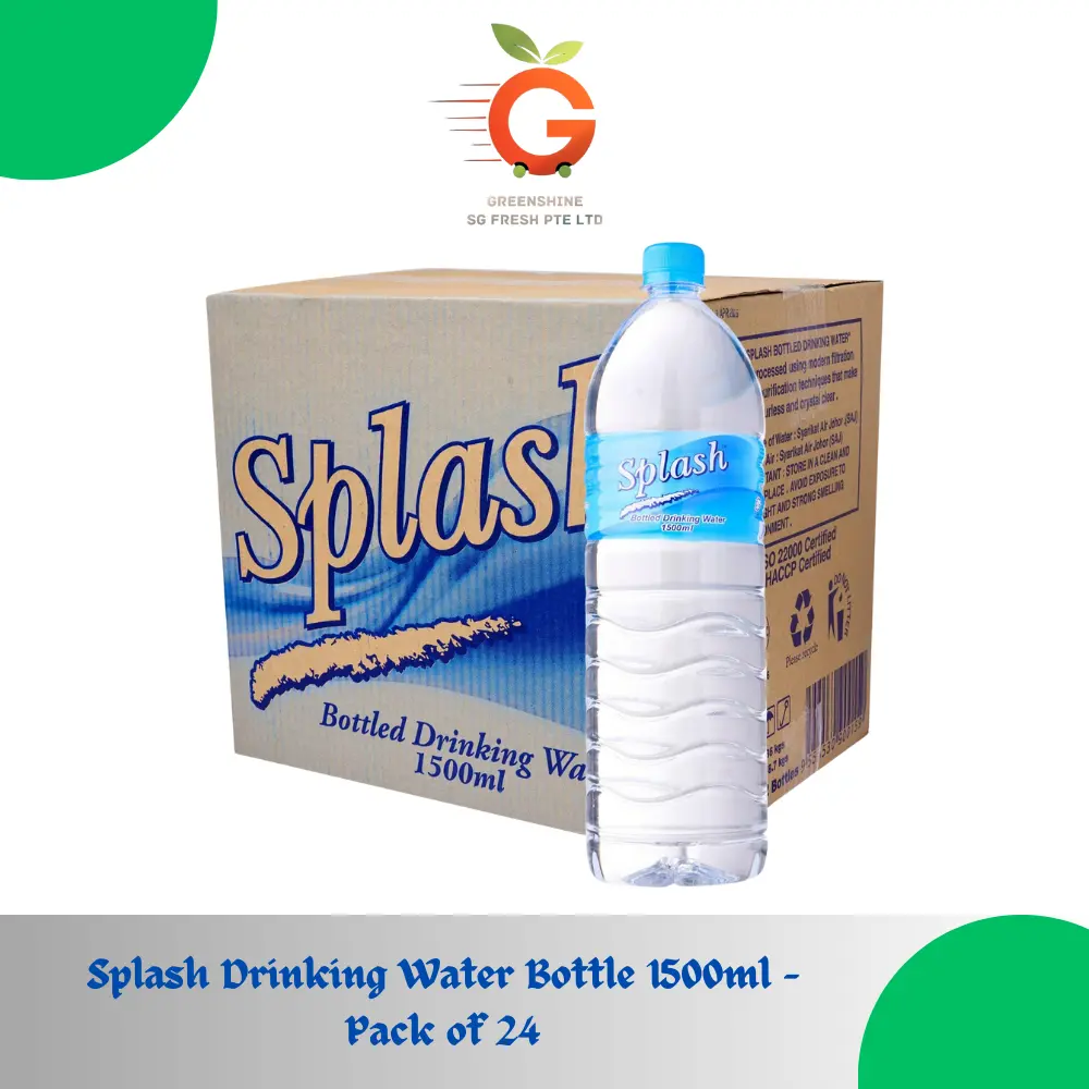 Splash drinking water bottle 1500ml x 12