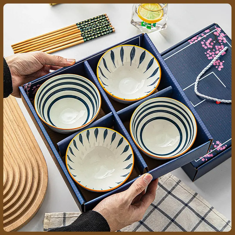 KERAMIK SET MOTIF BIRU 1 | HAMPERS PORCELAIN SET | SET HAMPERS GIFT BOX KERAMIK MAKAN 6