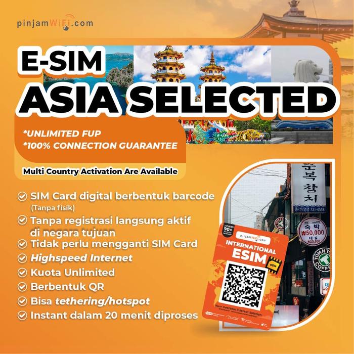 Gambar PINJAMWIFI e-SIM Ais Asia Internet 6GB selama 8 Days | ESIM Bangladesh Kazakhstan Uzbekistan Nepal Pakistan Israel Brunei Kuota Total dari Pinjam WiFi Kota Administrasi Jakarta Pusat Tokopedia